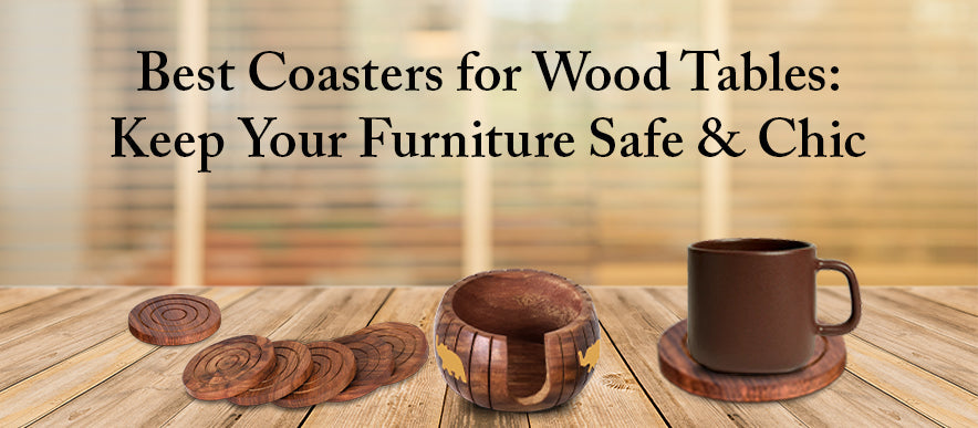 Wooden table coasters
