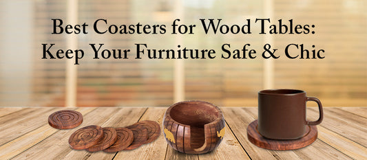 Wooden table coasters