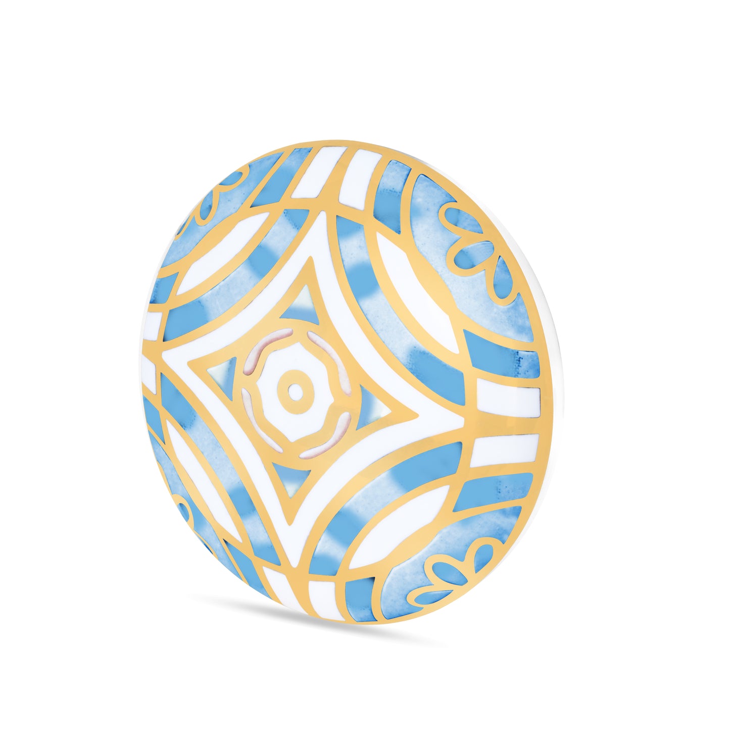 Elegant Blue & Gold Luxurious Drawer Knob | The Indian Aura