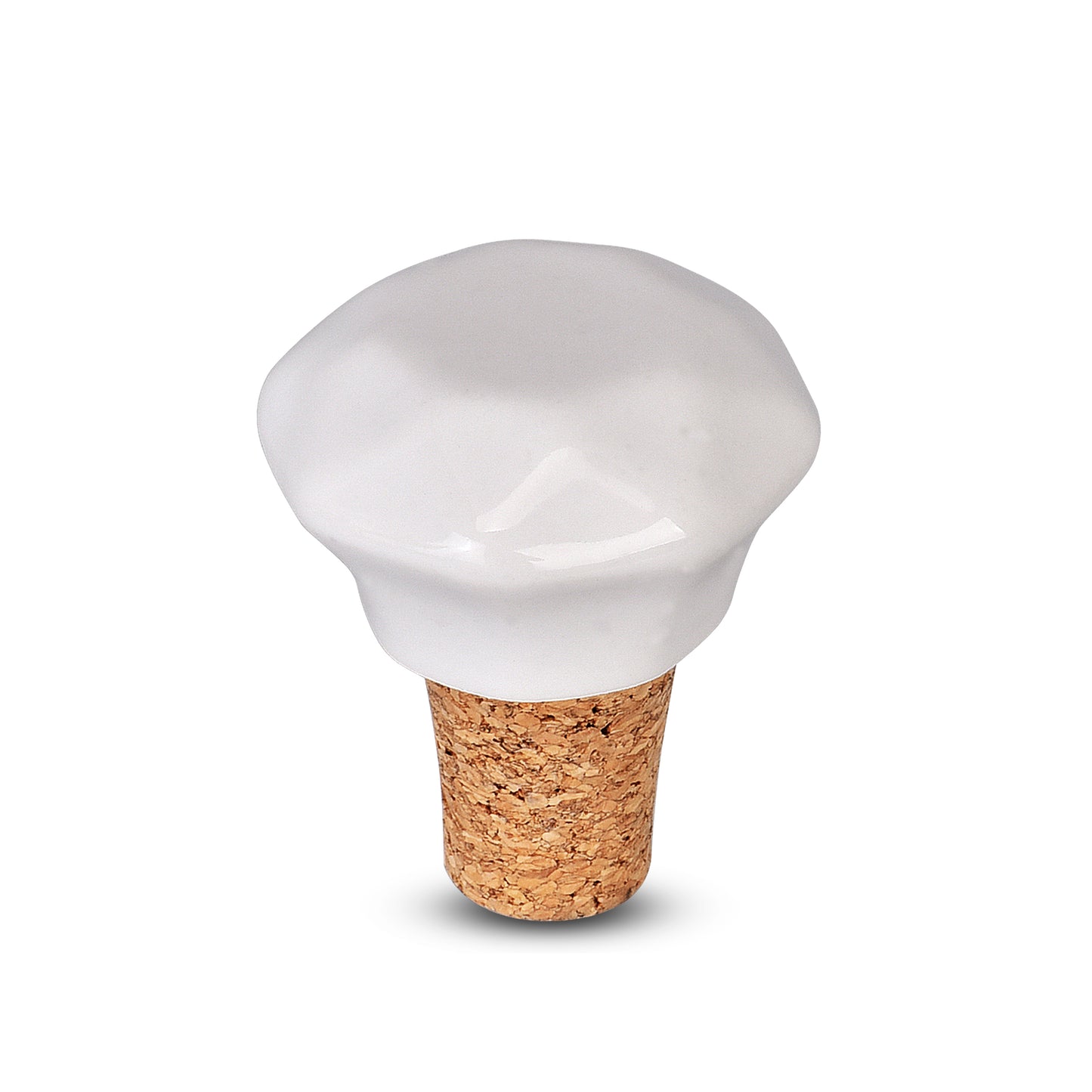White Marble Design Ceramic Wine Bottle Stopper | The Indian Aura