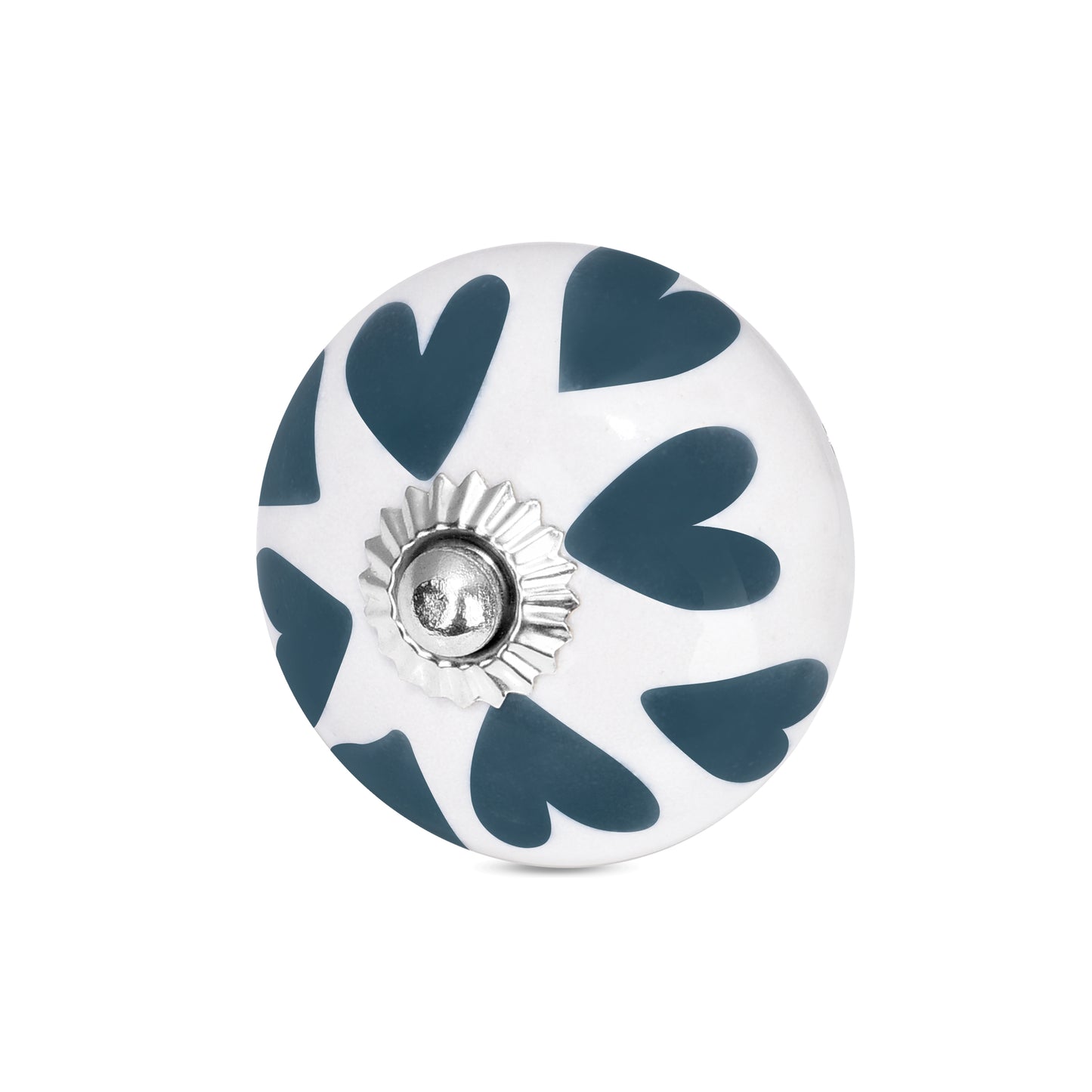 Handcrafted Shadow Heart-Shaped Drawer Knob | The Indian Aura