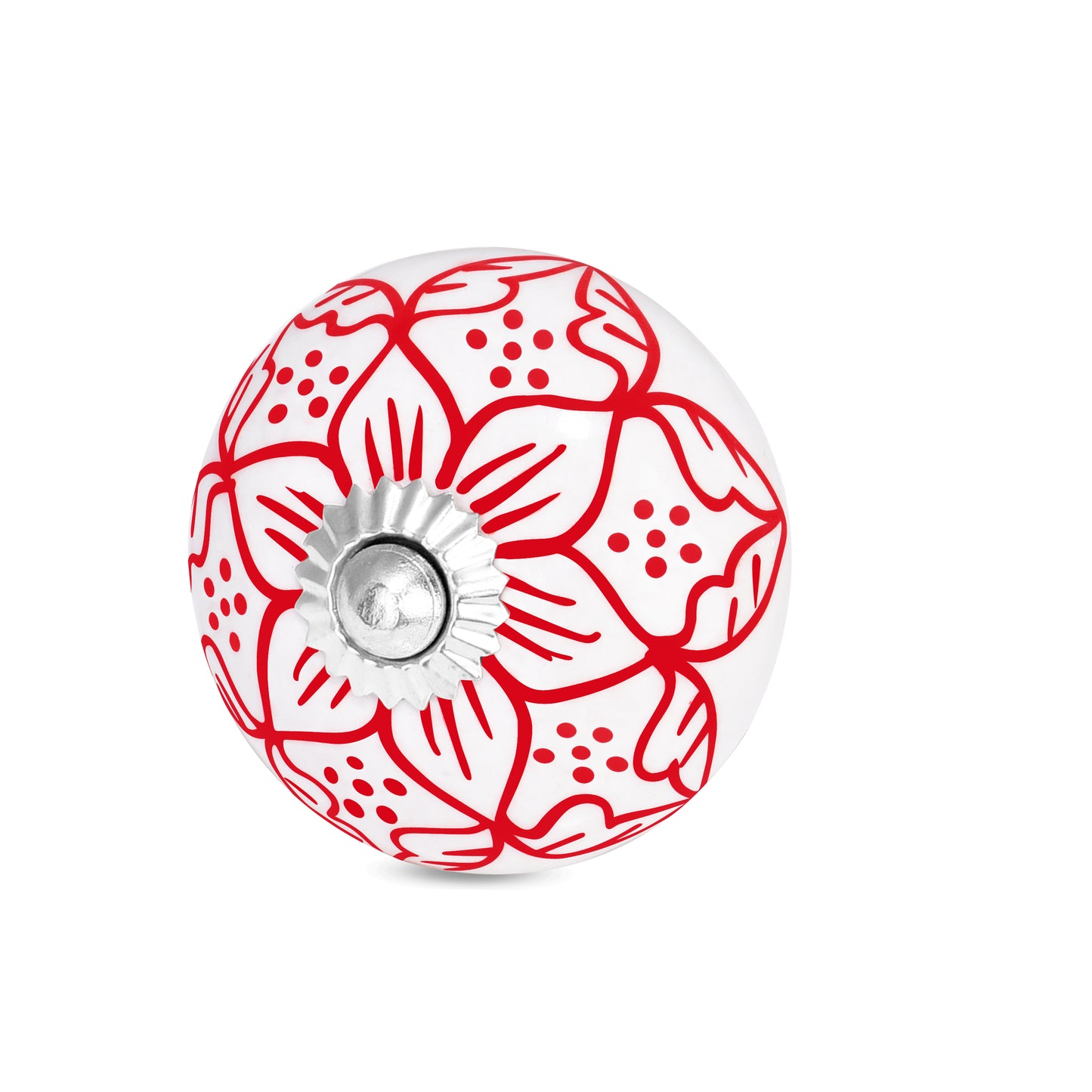 Handcrafted RosyTwist Floral Drawer Cabinet Knob | The Indian Aura