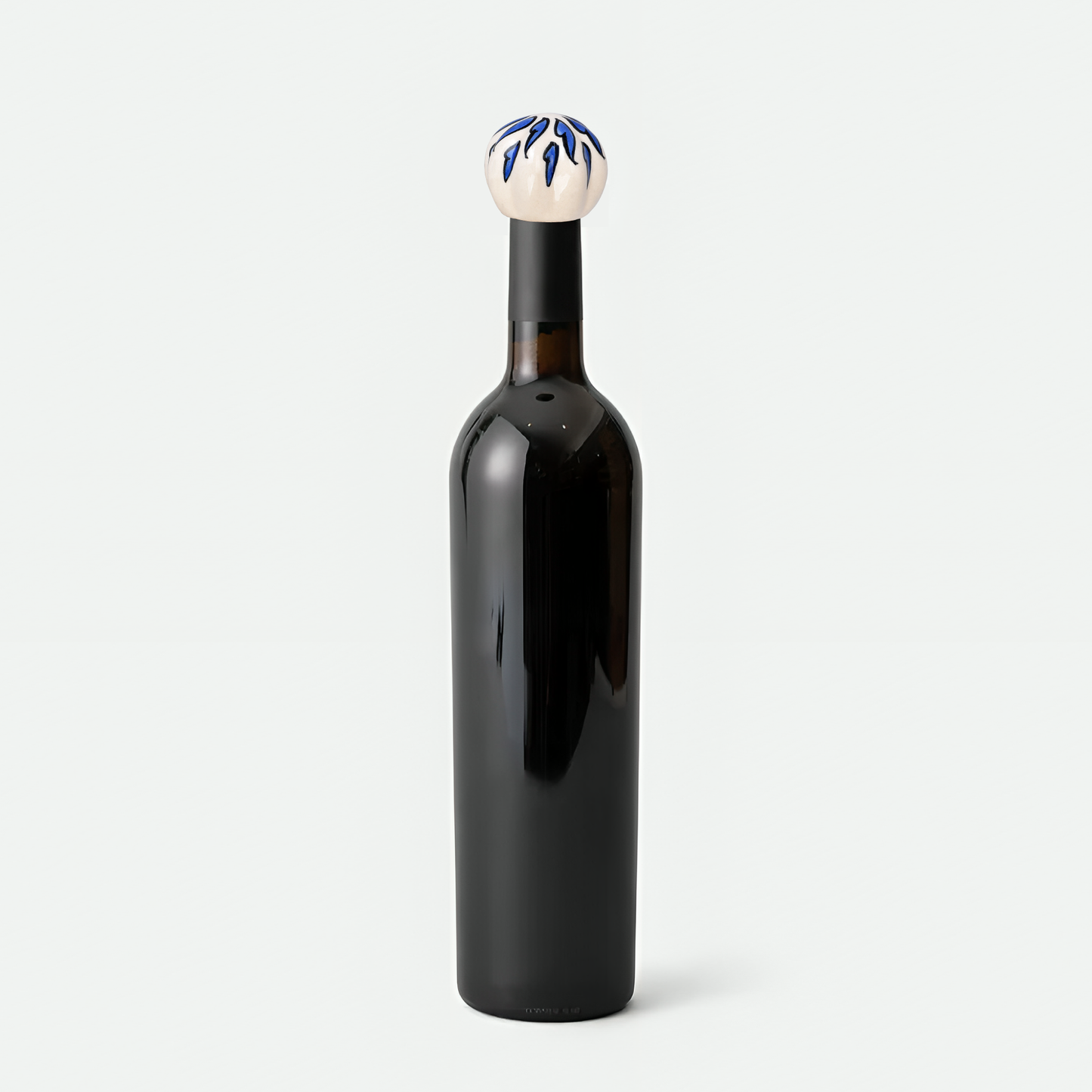 Hand-Painted Artistic Elegance Ceramic Wine Bottle Stopper | The Indian Aura