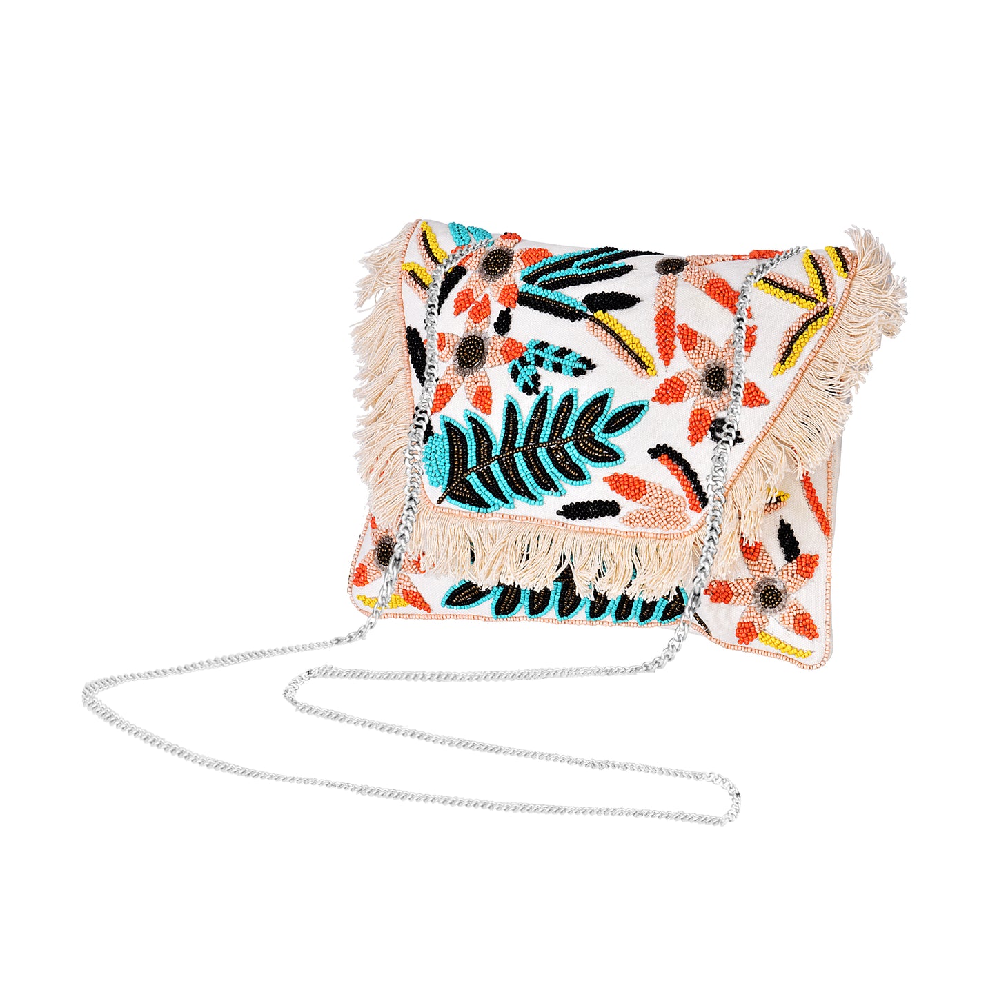 Versatile Beaded Crossbody Sling Bag For Women | The Indian Aura