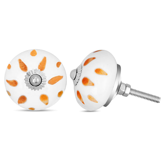 Handcrafted Camel Dot Ceramic Drawer Knob | The Indian Aura