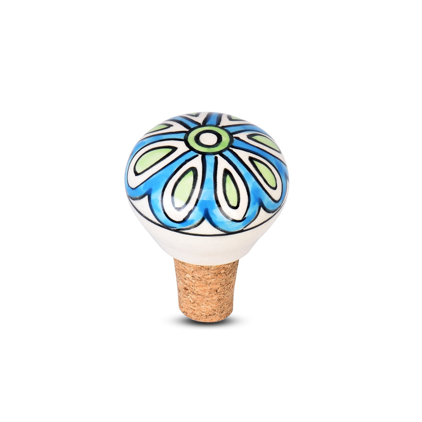 Shining Flower Design Wine Bottle Stopper | The Indian Aura