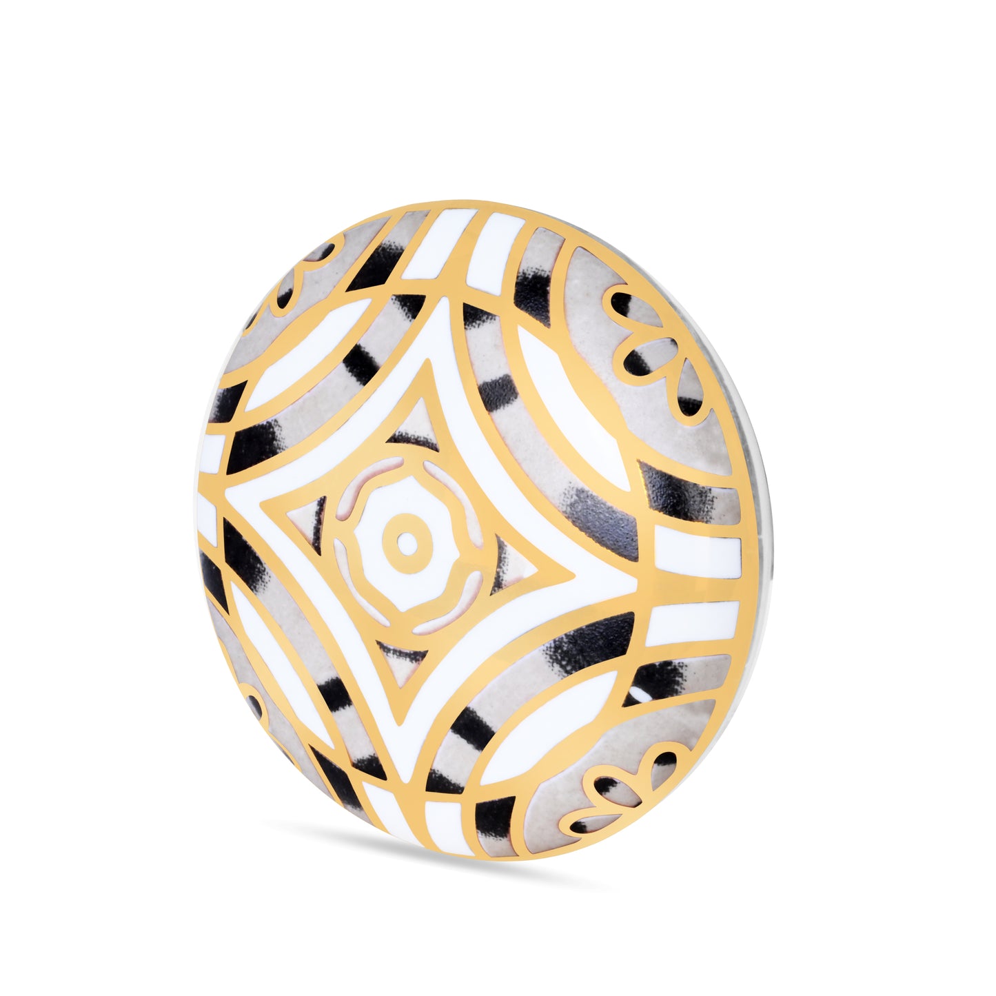 Hand-Painted Luxurious Floral Multicolor Ceramic Drawer Knob | The Indian Aura