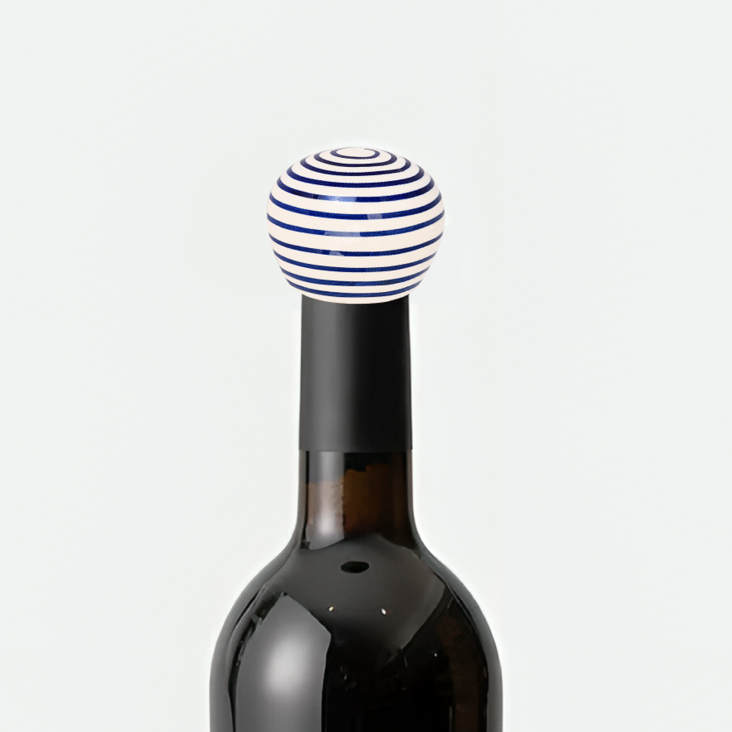Ceramic Spiral Design Wine Bottle Stopper | The Indian Aura