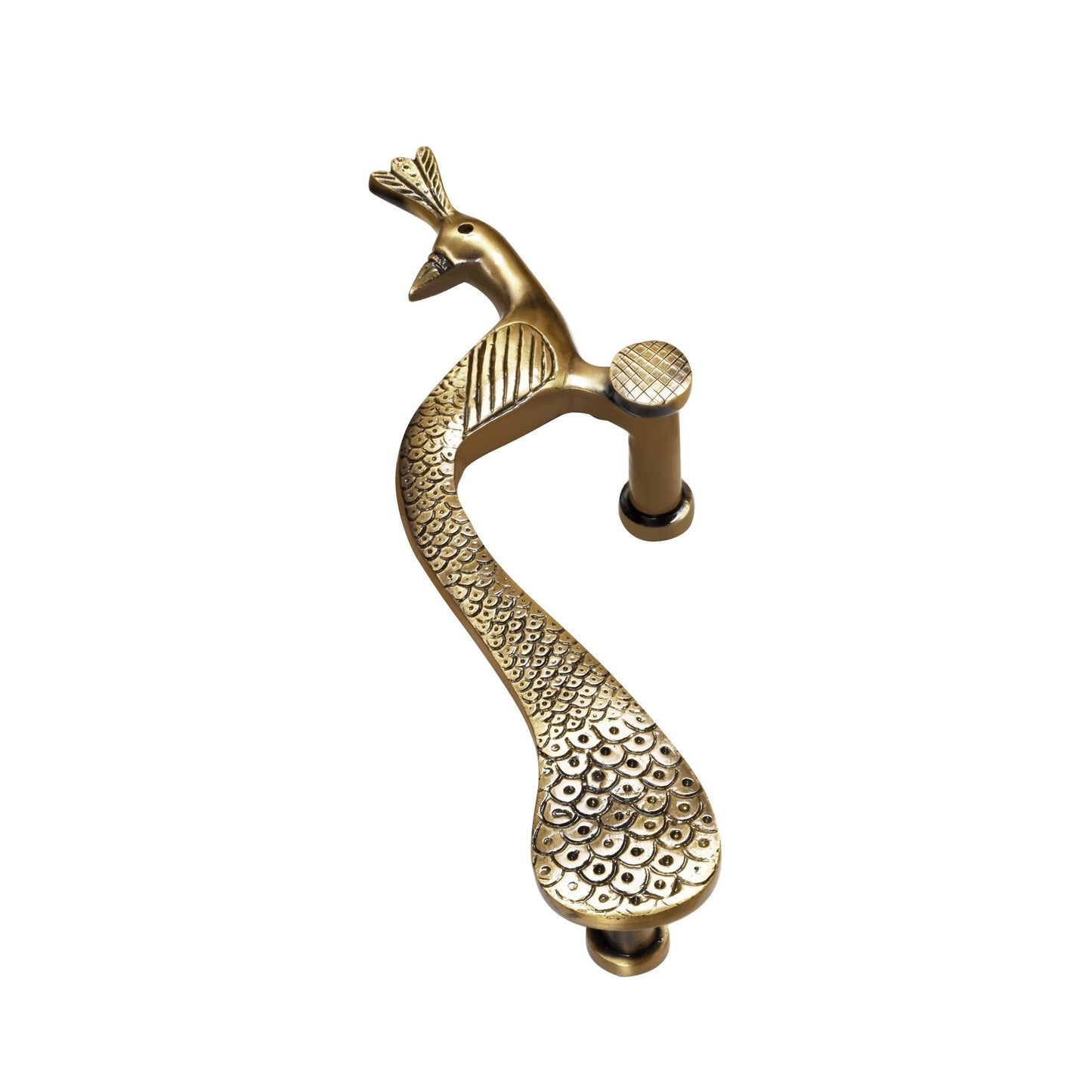 Peacock Brass Door Handle