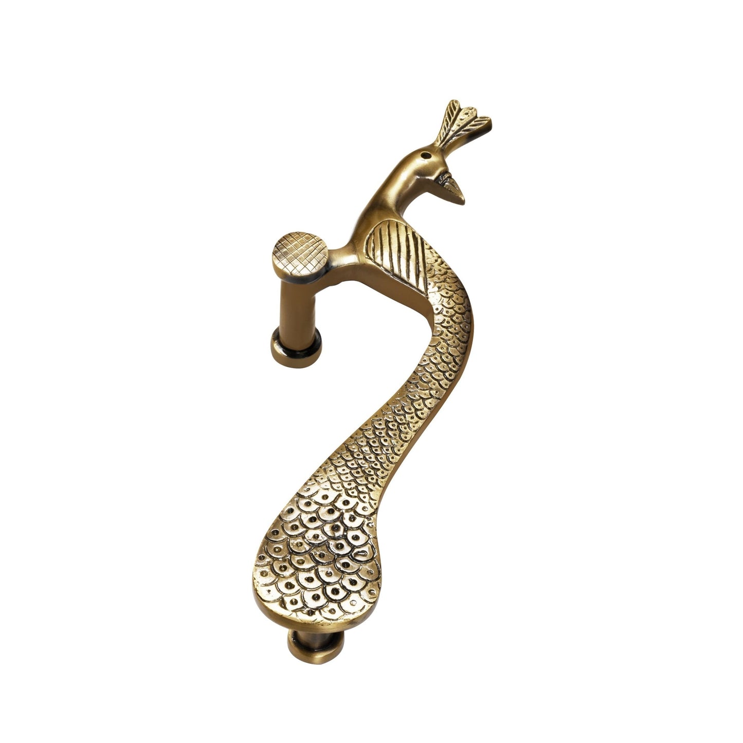 Peacock Brass Door Handle
