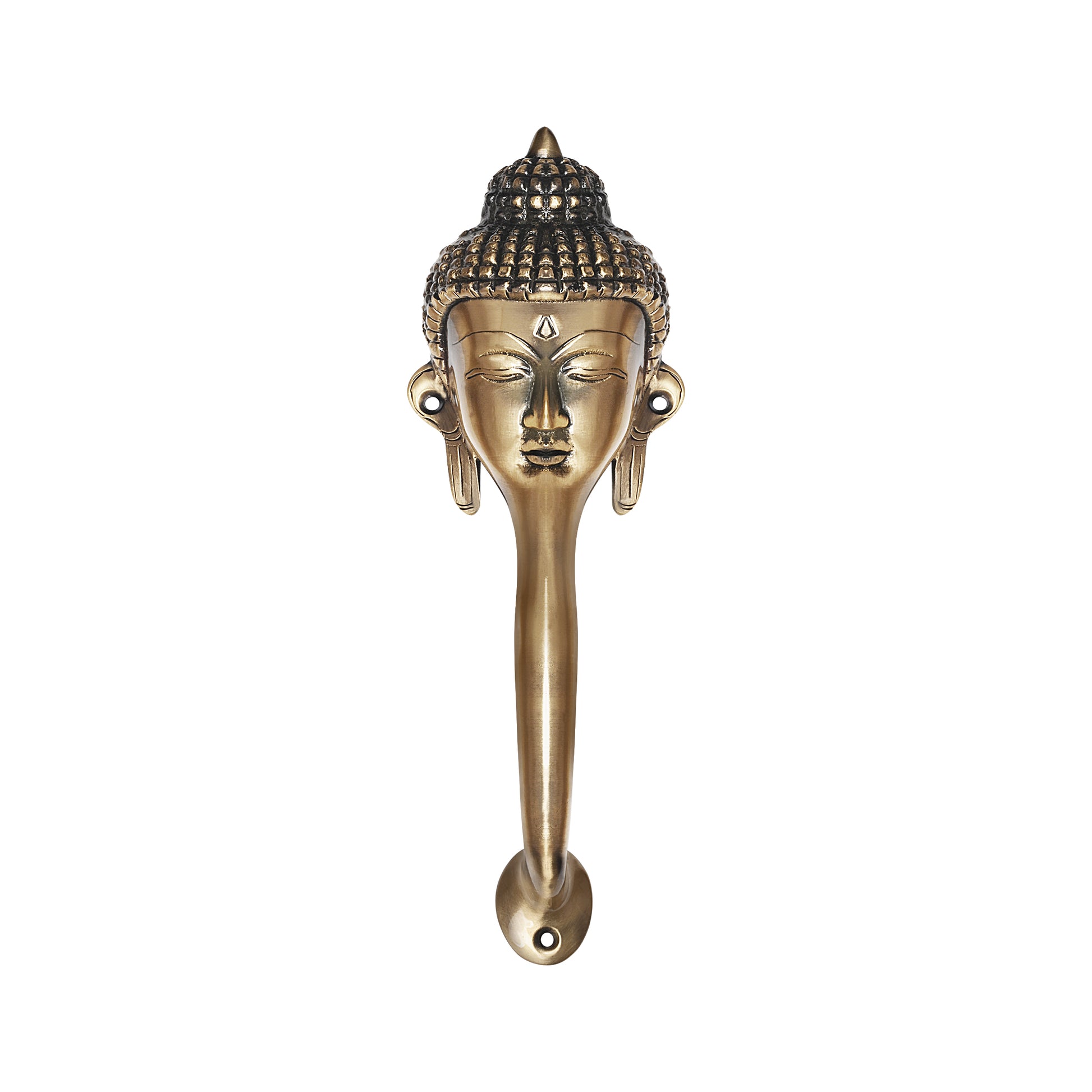 Gautam Buddha Face Brass Door Handle