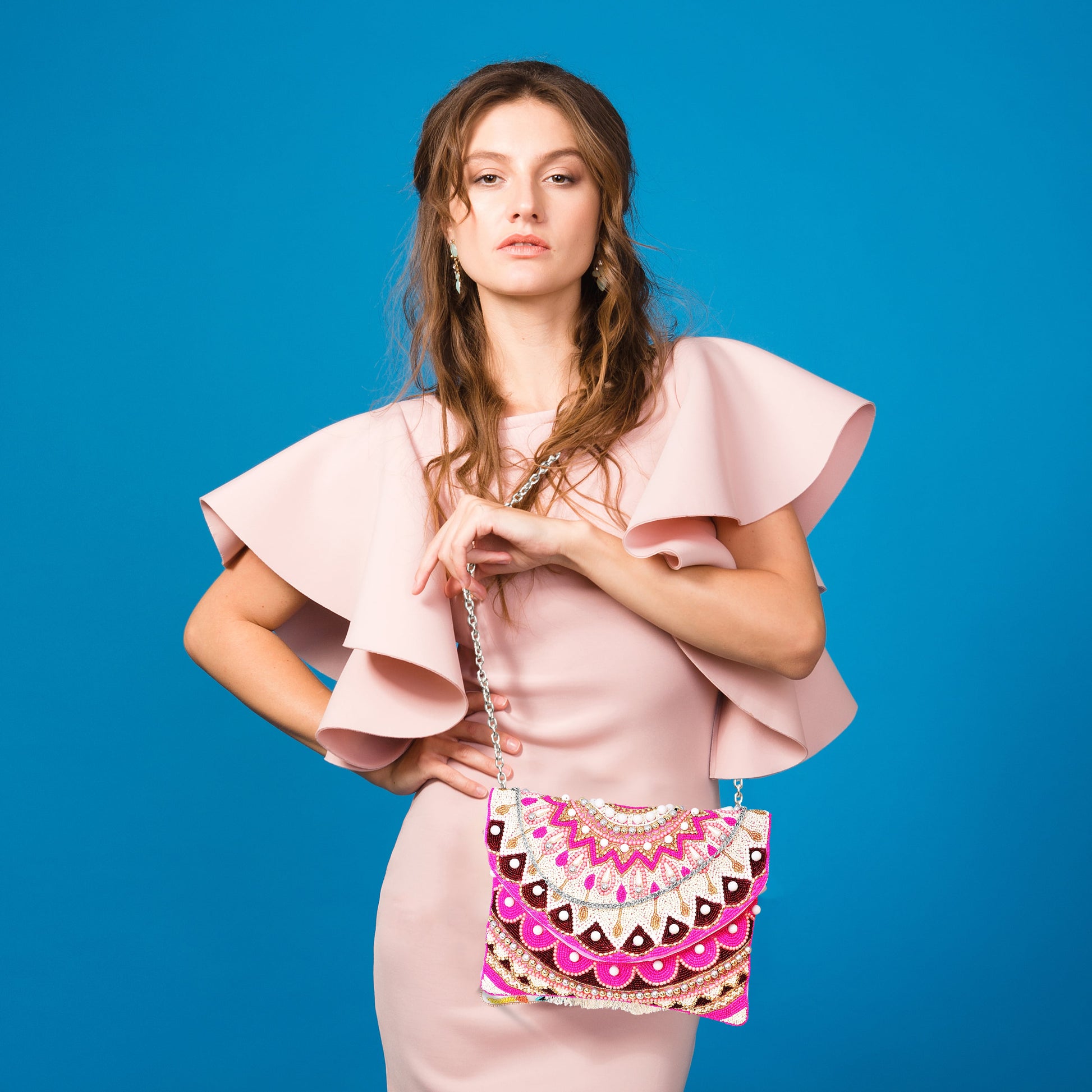 Handmade Sling Bag Pink