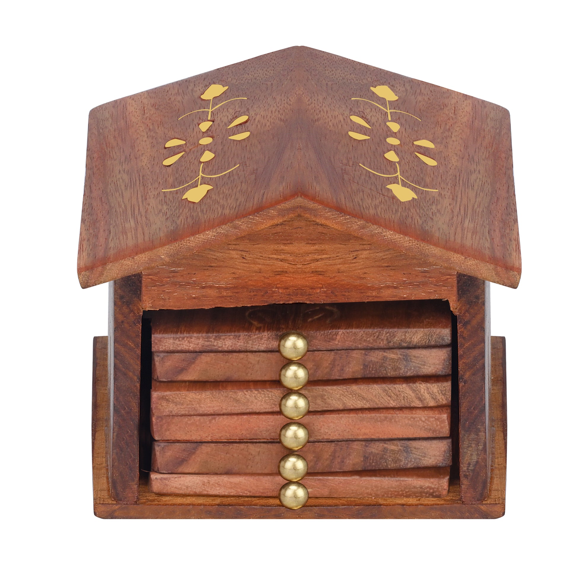 Wooden Table Coaster Set