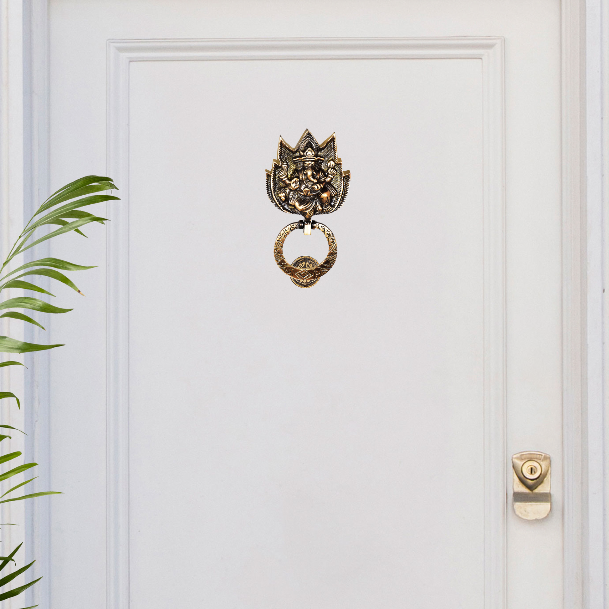 brass door knocker lord ganesha