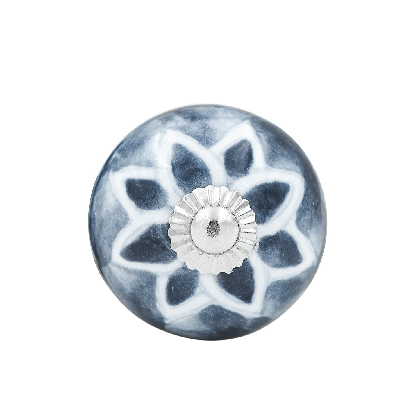 Hand-Painted Floral Elegance Crystal Drawer Knob | The Indian Aura