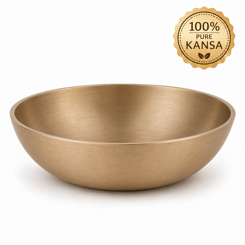 Pure Kansa Dessert Bowl | Traditional Serving Bowl for Halwa, Achar, Salad & Desserts | Set of 2, 4 & 6