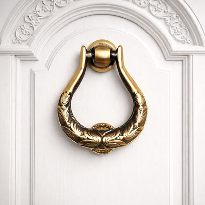 Classic Handcrafted Timeless Elegance Brass Door Knocker | The Indian Aura