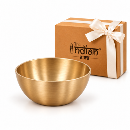 Pure Kansa Small Katori Set – Traditional Handmade Bronze Bowls for Dining & Serving | Premium Gift for Diwali, Housewarming, Weddings, Anniversaries, Return Gifts & Festive Gifting | The Indian Aura