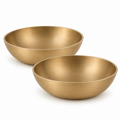 Pure Kansa Dessert Bowl | Traditional Serving Bowl for Halwa, Achar, Salad & Desserts | Set of 2, 4 & 6