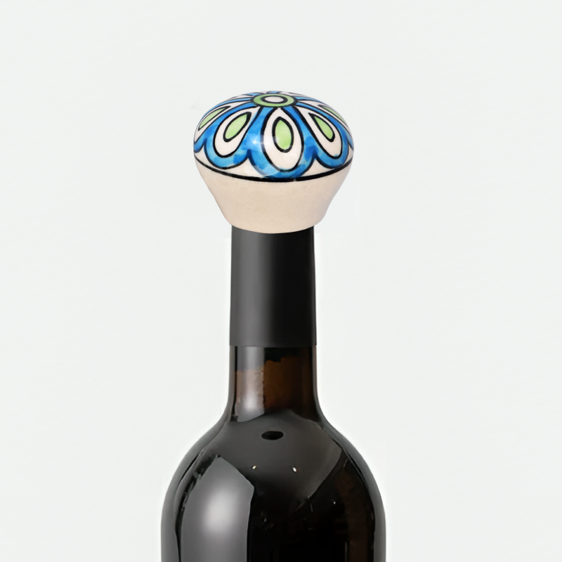 Shining Flower Design Wine Bottle Stopper | The Indian Aura