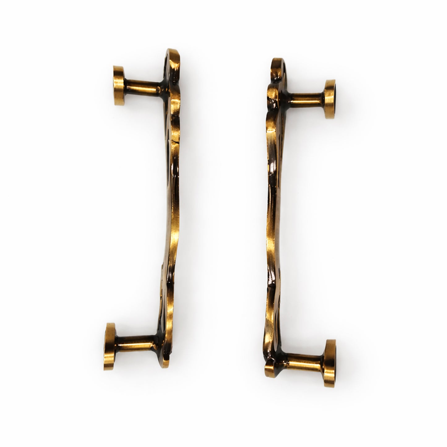 Antique Swan/peacock  Brass Door Handles – Luxury Vintage Cabinet & Wardrobe Pull Handles (16cm) – Decorative Double Door Hardware