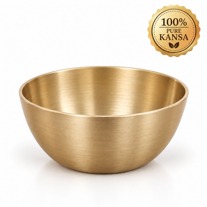 Pure Kansa Small Katori Set – Traditional Handmade Bronze Bowls for Dining & Serving | Premium Gift for Diwali, Housewarming, Weddings, Anniversaries, Return Gifts & Festive Gifting | The Indian Aura