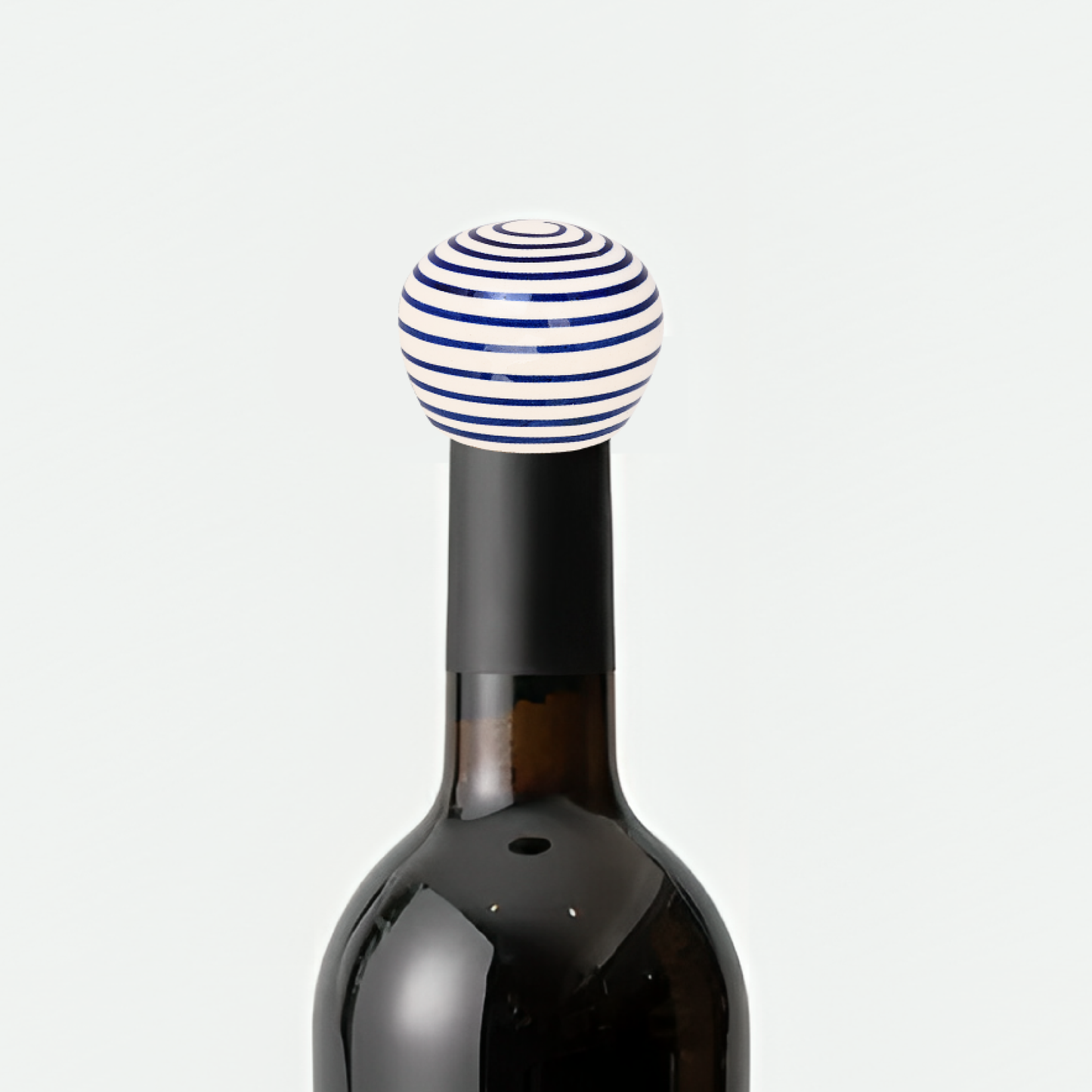 Ceramic Spiral Design Wine Bottle Stopper