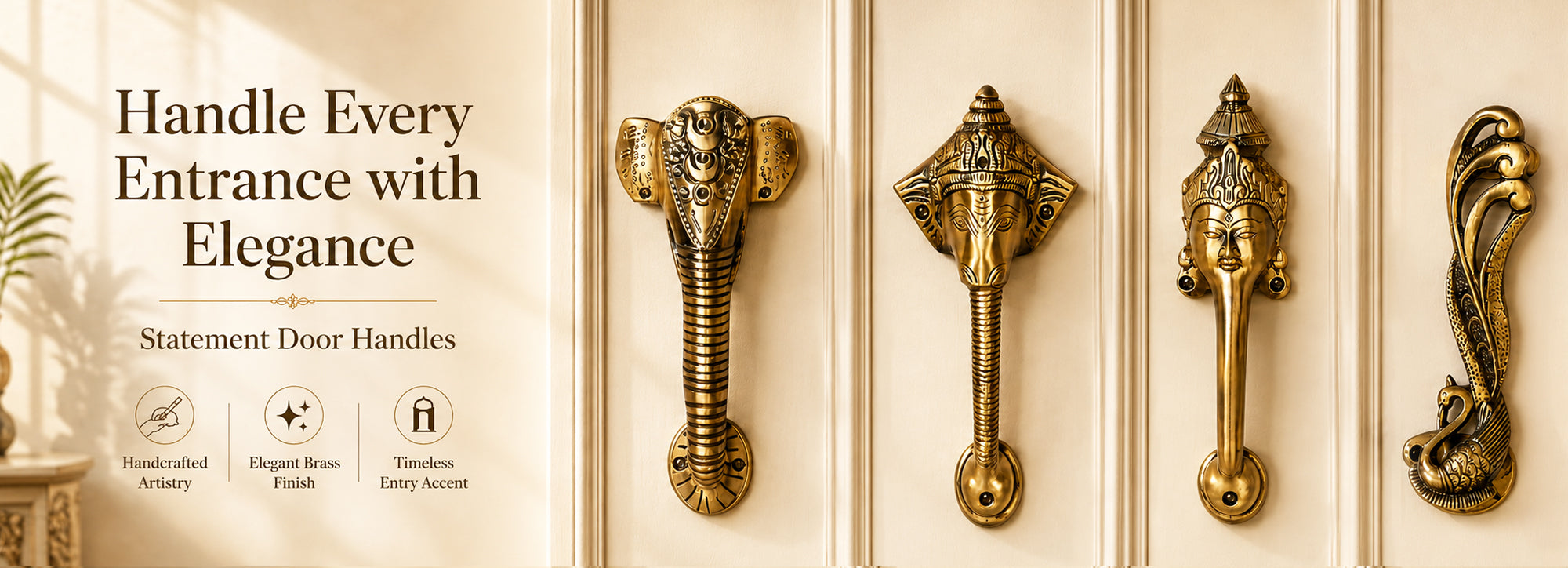 Antique Brass Door Handles