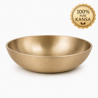 Pure Kansa Dessert Bowl | Traditional Serving Bowl for Halwa, Achar, Salad & Desserts | Set of 2, 4 & 6