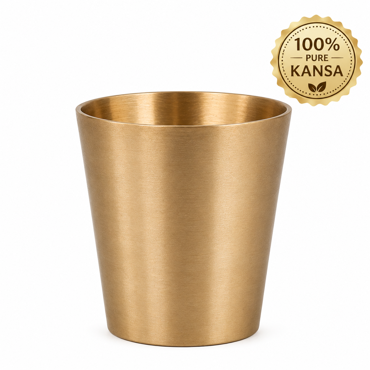 Pure Kansa Glasses Set | Traditional Handmade Kansa Drinking Glasses | Bronze Metal Tumbler for Water & Beverages | Traditional Indian Drinkware