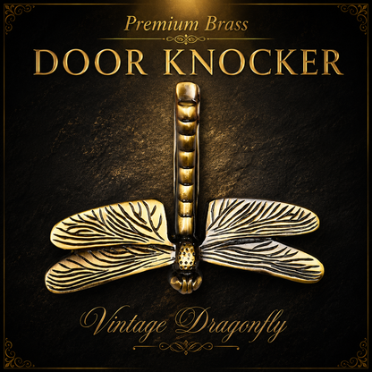 Vintage Dragonfly Brass Door Knocker for Main Door | The Indian Aura