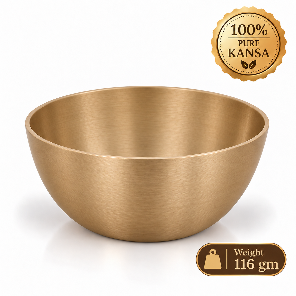 Pure Kansa Small Katori Set – Traditional Handmade Bronze Bowls for Dining & Serving | Premium Gift for Diwali, Housewarming, Weddings, Anniversaries, Return Gifts & Festive Gifting | The Indian Aura