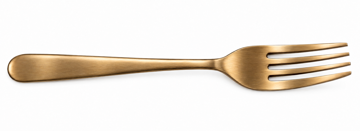 Handmade 100% Pure Kansa Fork Set of 3, 6, and 12 | Natural Matte Finish | Traditional Bronze Dining Spoon (Copy)