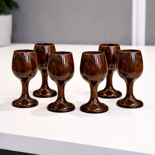 Wooden Glass Set